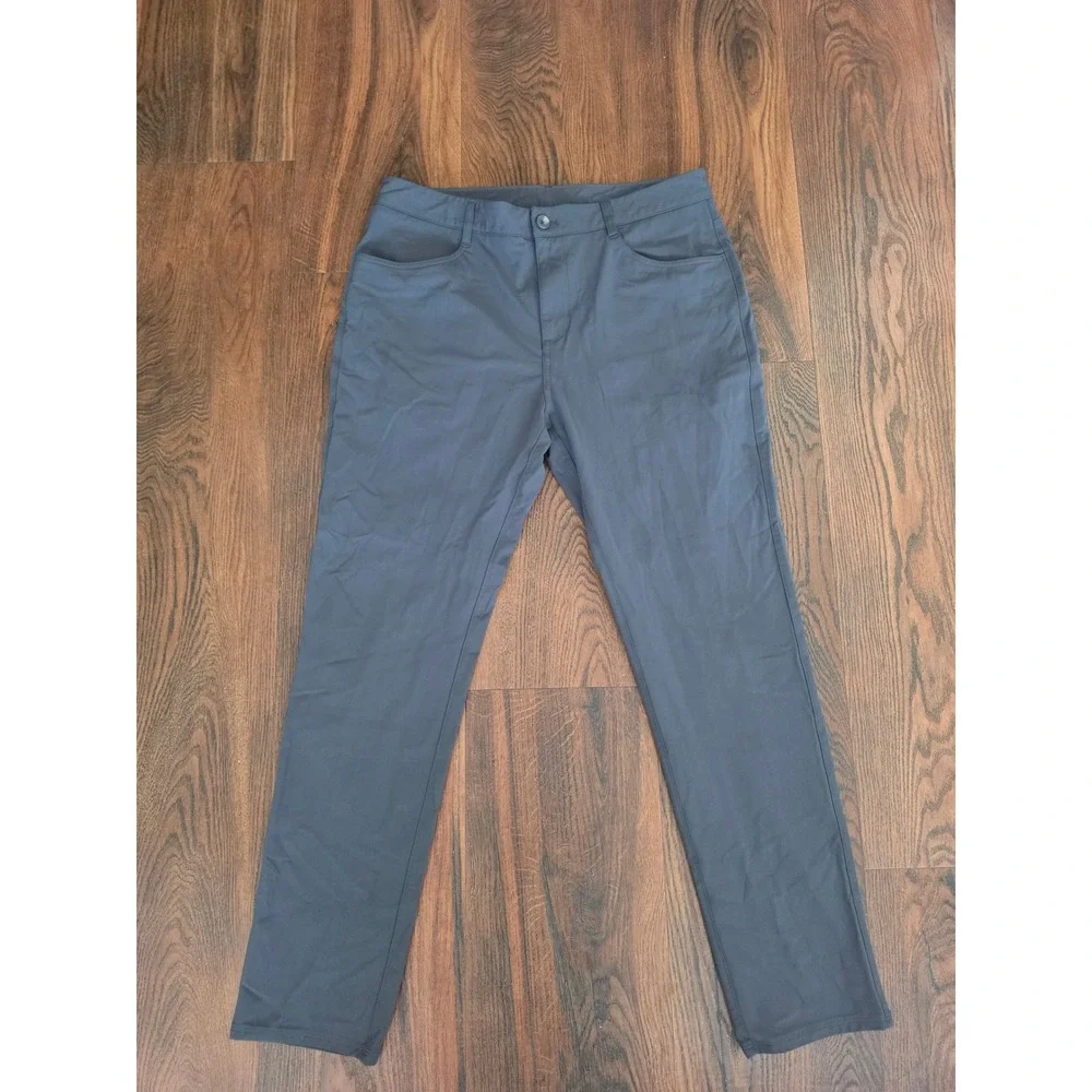 Vuori Meta Pants Mens 34 Charcoal‎ Grey Technical 5-Pocket Performance Trousers